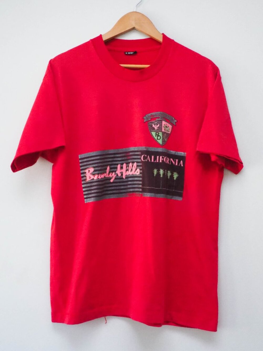 Vtg Beverly Hills Rodeo Drive Tshirt - XL - Vtg California Souvenir Tee - Single